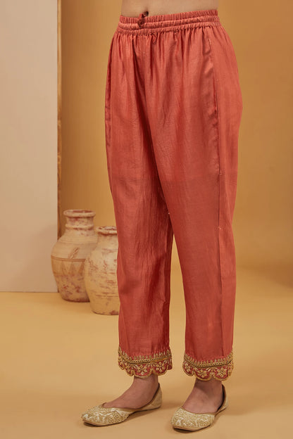 RUST KURTA SET