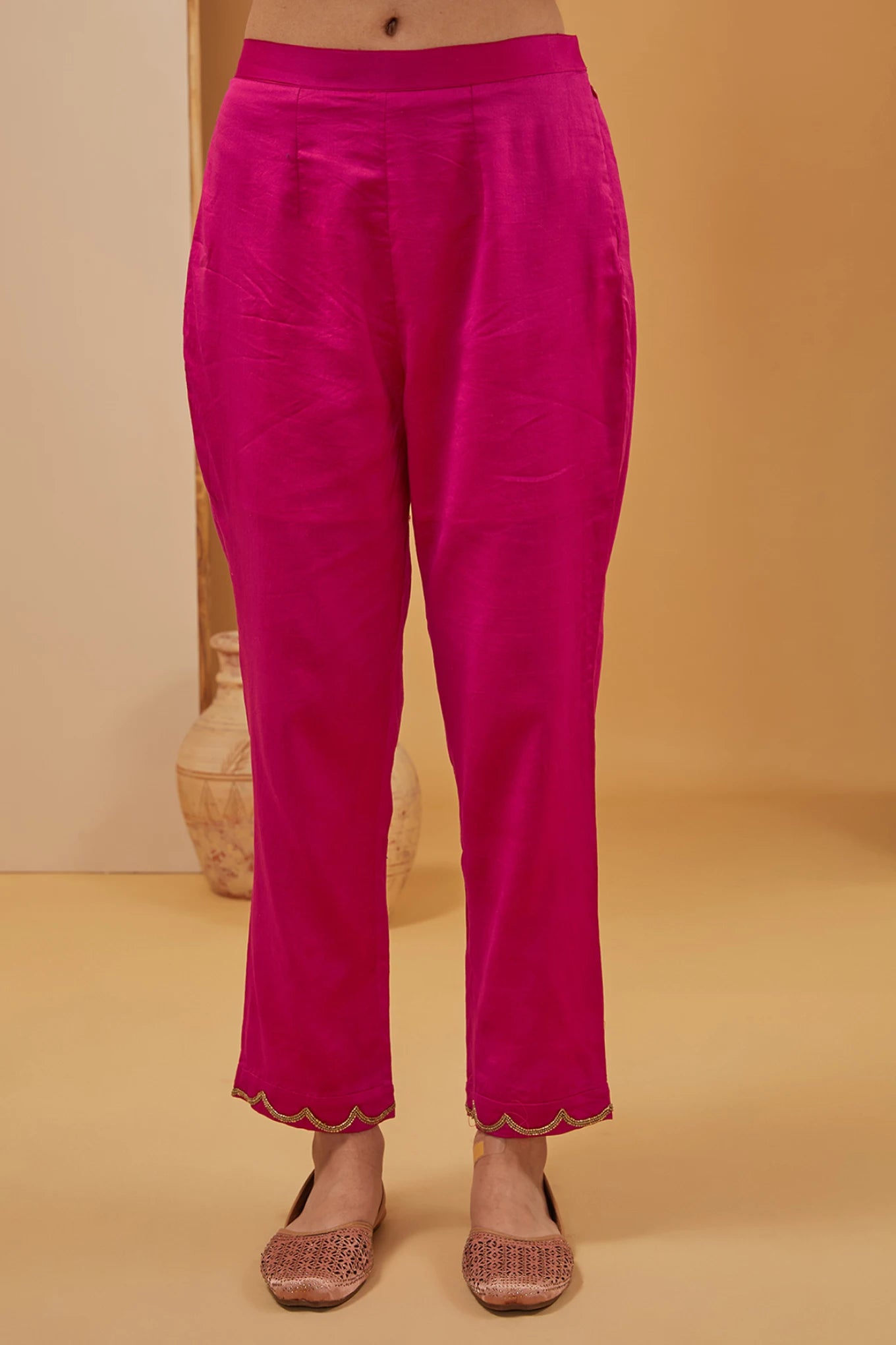 FUSCIA KURTA SET