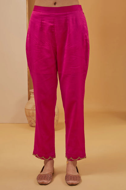 FUSCIA KURTA SET