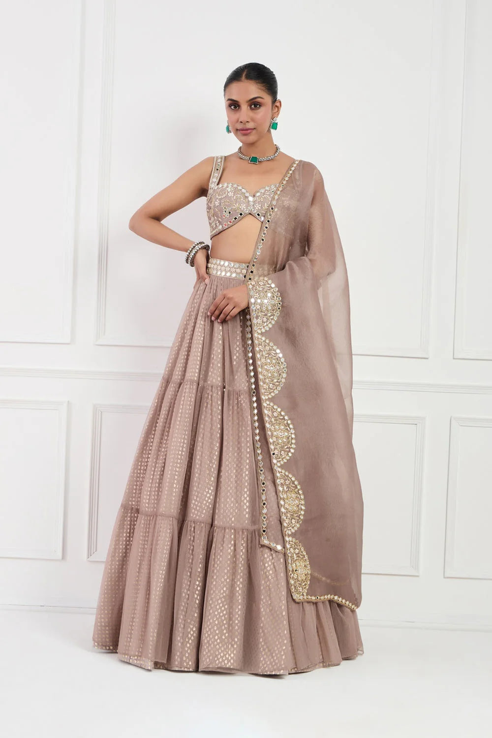 MOCHA MUSE LEHNGA SET