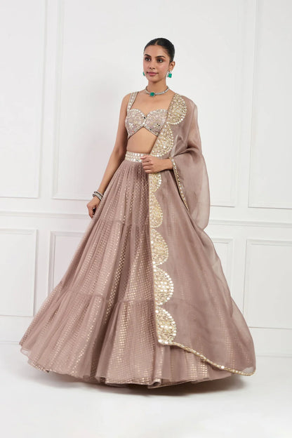 MOCHA MUSE LEHNGA SET