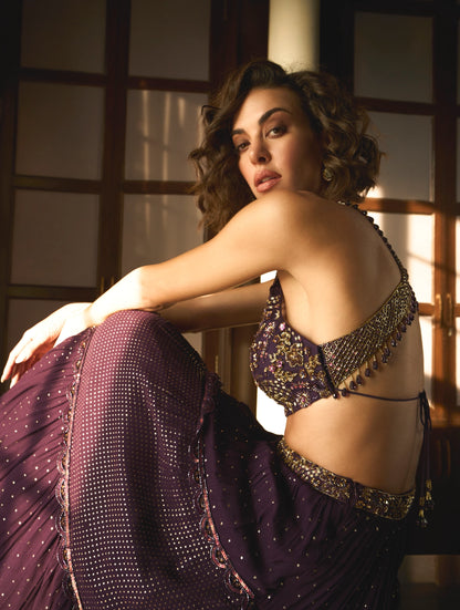 PURPLE LEHENGA