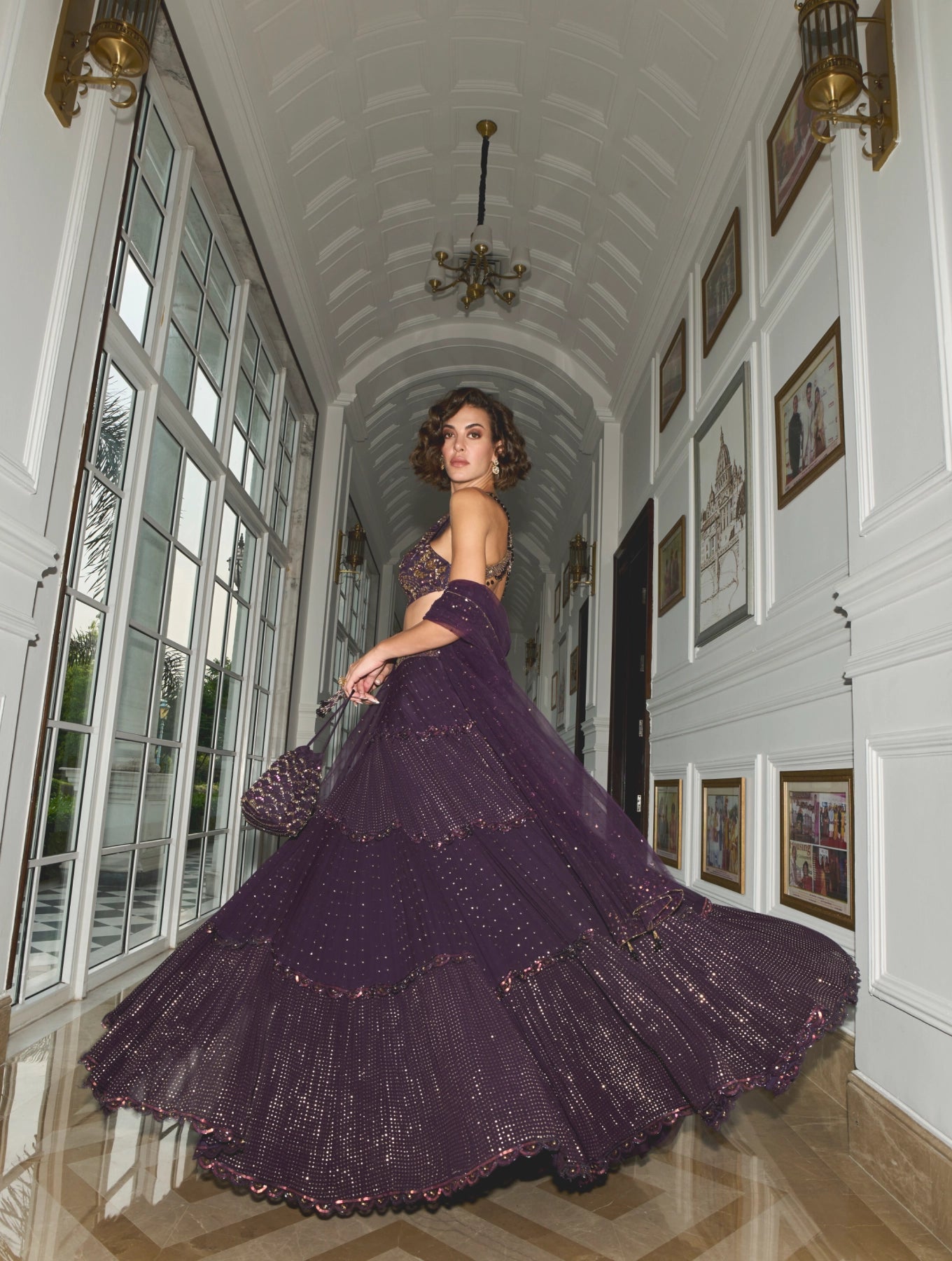 PURPLE LEHENGA