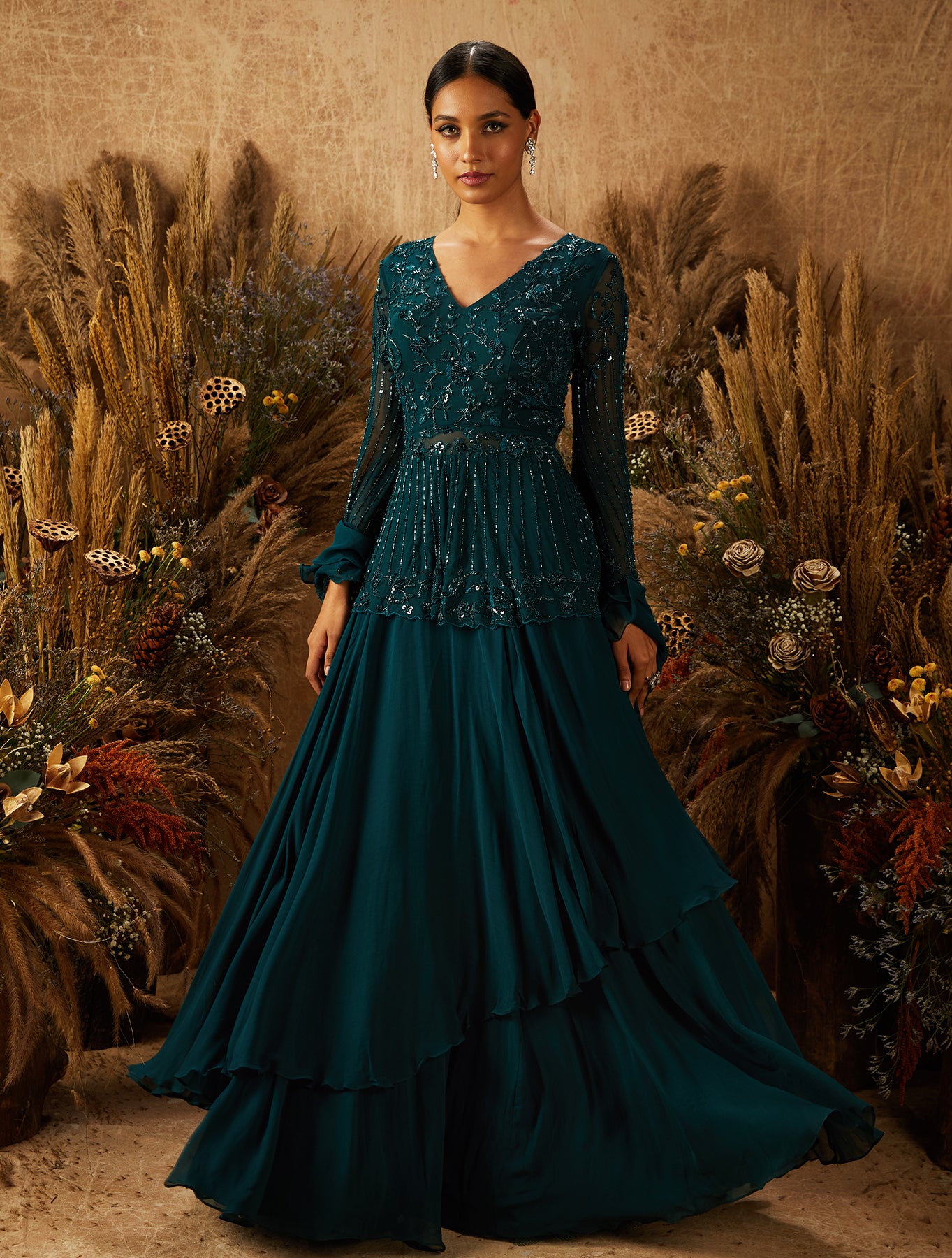 Carla Layered Lehenga Set