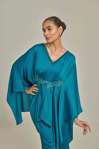 TEAL KAFTAN CO ORD