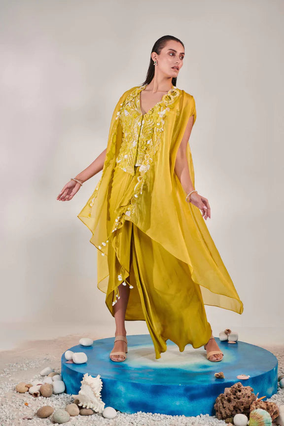Satin Organza Cape
