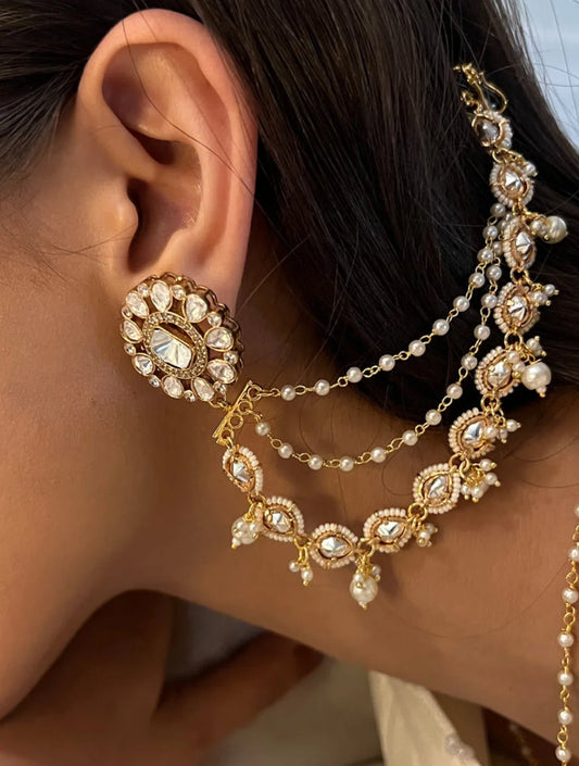 Mona Moti and Jadau Hair Accessory