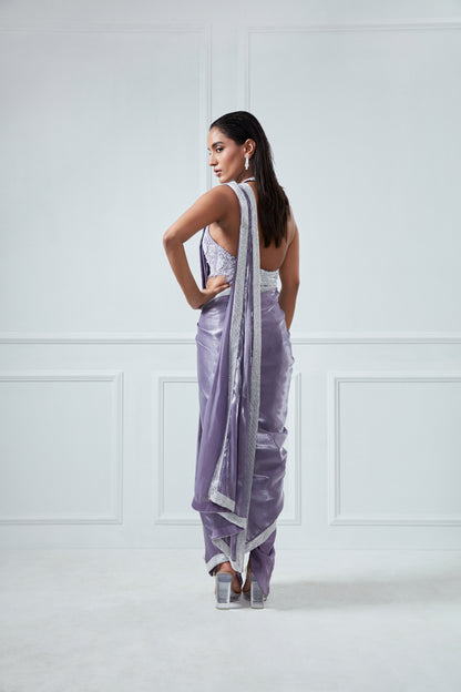 LILAC SAREE SET