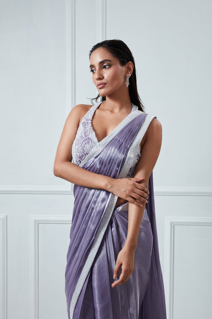 LILAC SAREE SET