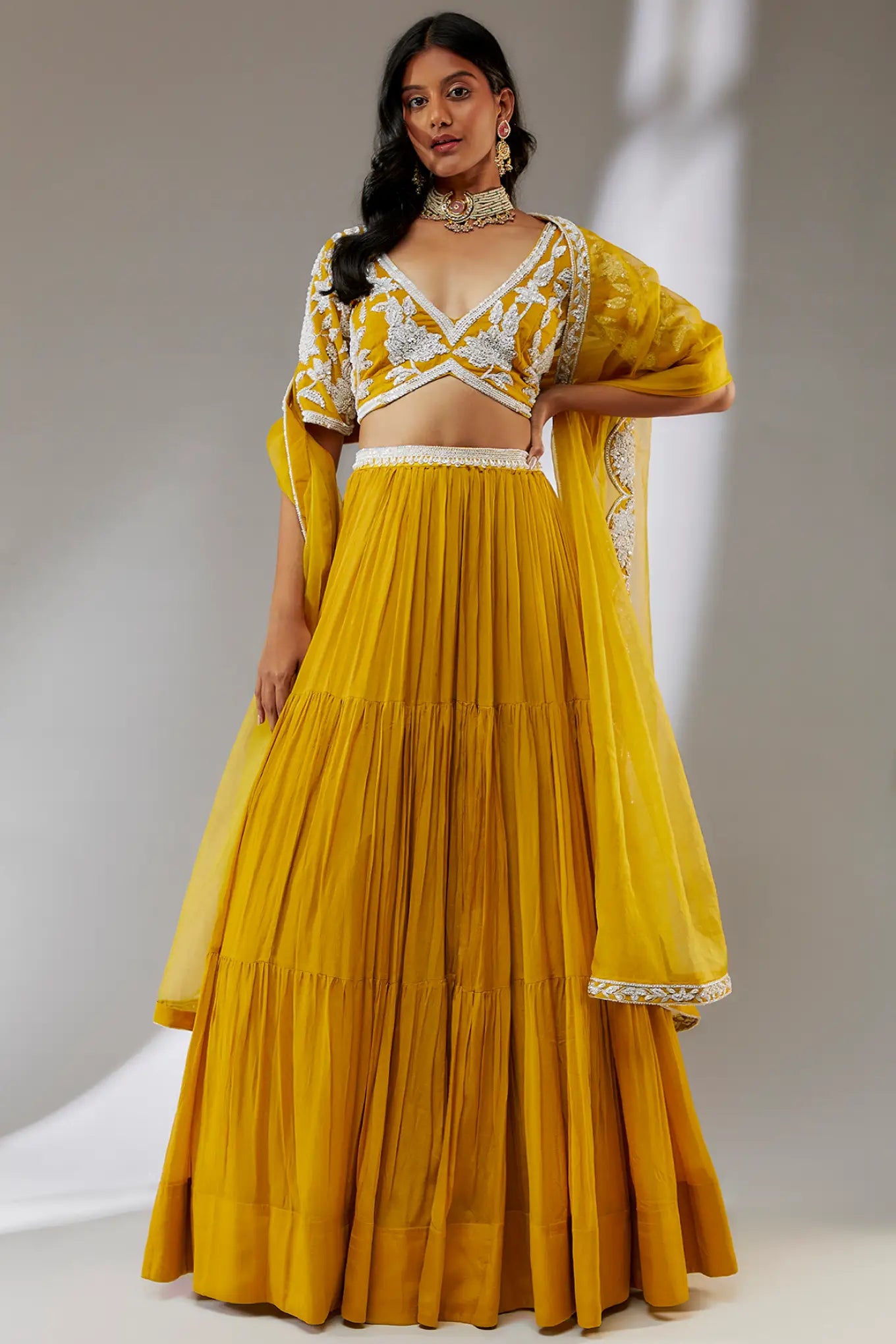 CHIFFON LEHENGA SET