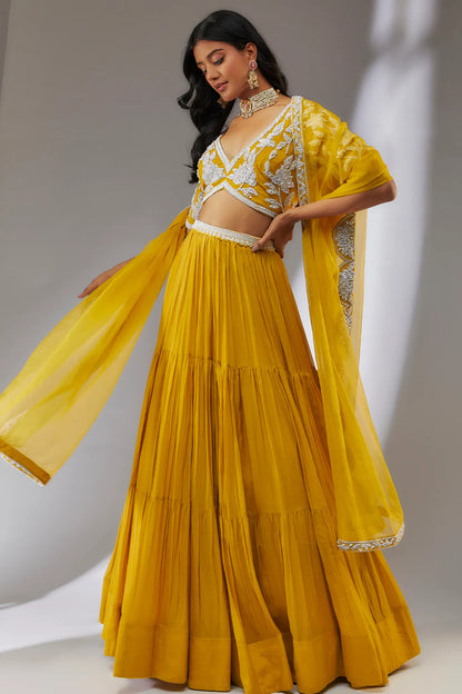 CHIFFON LEHENGA SET